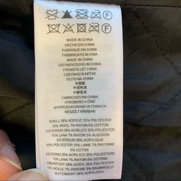 Michael Michael Kors black gray tweed Sartorial jacket size 2 - Picture 8 of 12